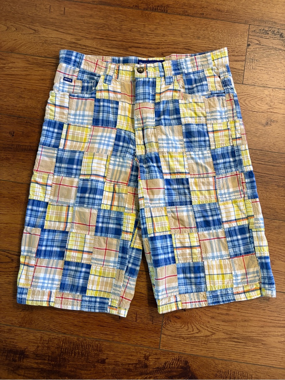 Y2K ENYCE Patchwork Shorts – Size 36 Men